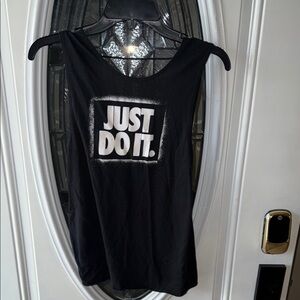 Nike Black 'Just Do It' Tank Top
